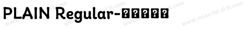 PLAIN Regular字体转换